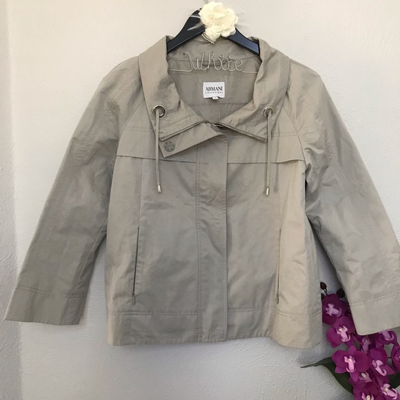 Armani Collezioni Jackets & Blazers - Armani Collezioni Gray Boxy Jacket